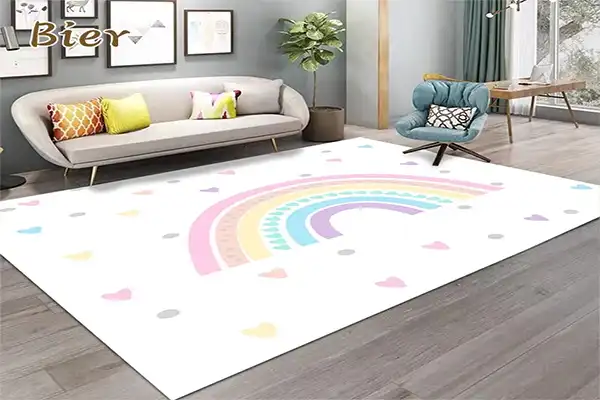 How to choose a nursery rainbow rug for kids bedroom?